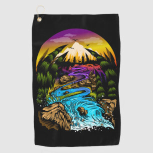 Serviette De Golf Scène extérieure