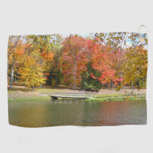 Serviette De Golf Sept sources Pont d'automne III Paysage d'automne