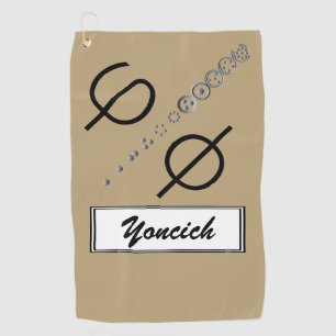 Serviette De Golf Séquence Centesimal 12chiffres Fibonacci par K Yon