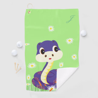 Serviette De Golf Serpent pourpre heureux
