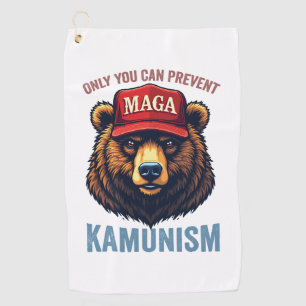 Serviette De Golf Seul vous pouvez prévenir le Kamunisme