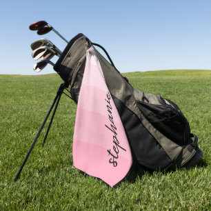 Serviette De Golf Signature moderne personnalisée Bloc de couleur ro
