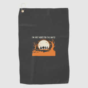 Serviette De Golf Silhouette de fantôme de Halloween Boo