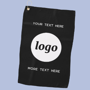 Serviette De Golf Simple Logo et Texte Promotionnel d'Affaires