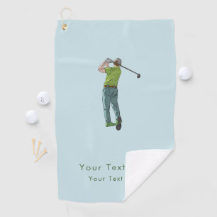 Serviette De Golf Simple Minimaliste Cadeau Personnalisé