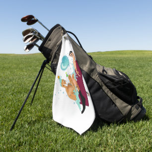 Serviette De Golf SlipperyJoe's deux gays hommes aiment la baignoire