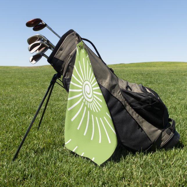 Serviette De Golf Soleil 13 (Vert)