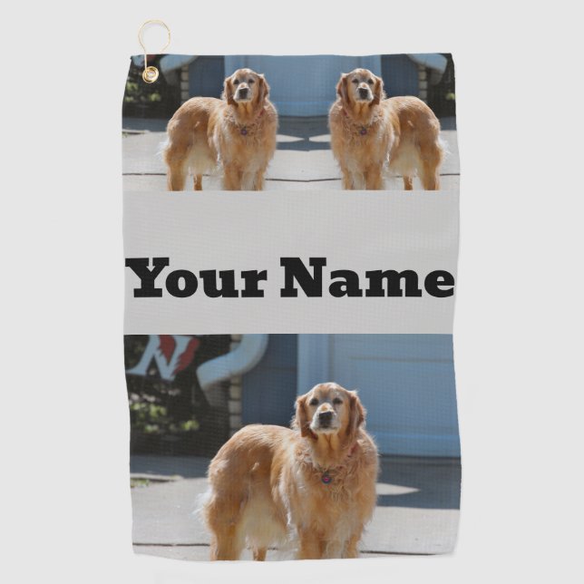 Serviette De Golf Soleil doré (Devant)