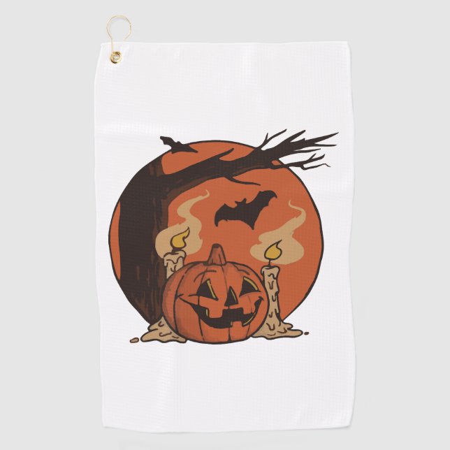 Serviette De Golf sommeil halloween (Devant)