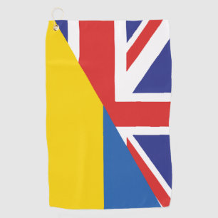 Serviette De Golf Soutien britannique à l'Ukraine Sherpa Blanket