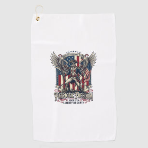 Serviette De Golf Squelette de guerre révolutionnaire patriotique so