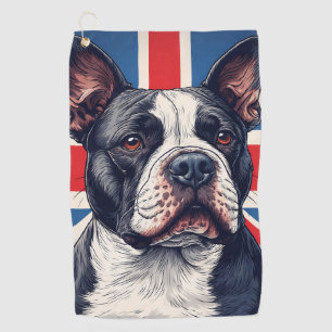 Serviette De Golf Staffordshire Bull Terrier Royaume-Uni