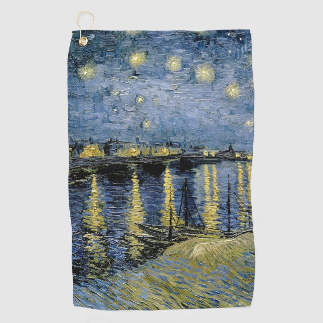 Serviette De Golf Starry Night Vincent van Gogh (Devant)