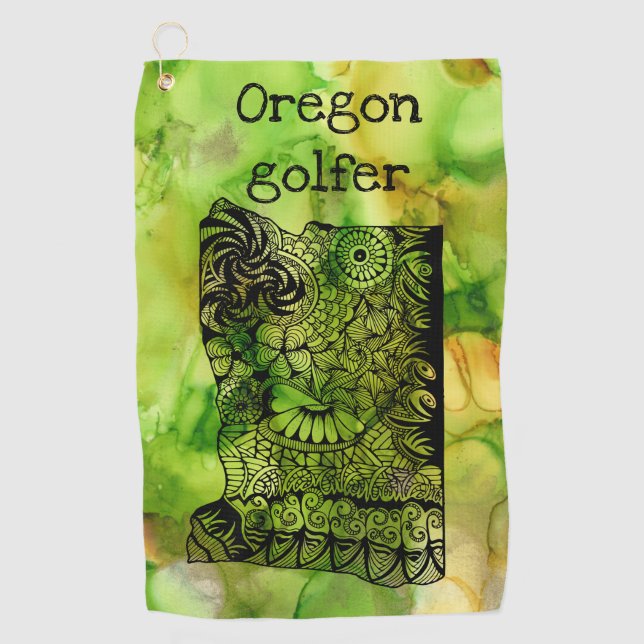serviette de golf State of Oregon (Devant)