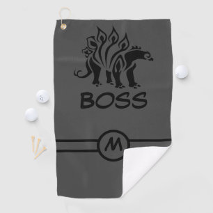 Serviette De Golf Storm Grey Stegosaurus Spirit Dinosaur