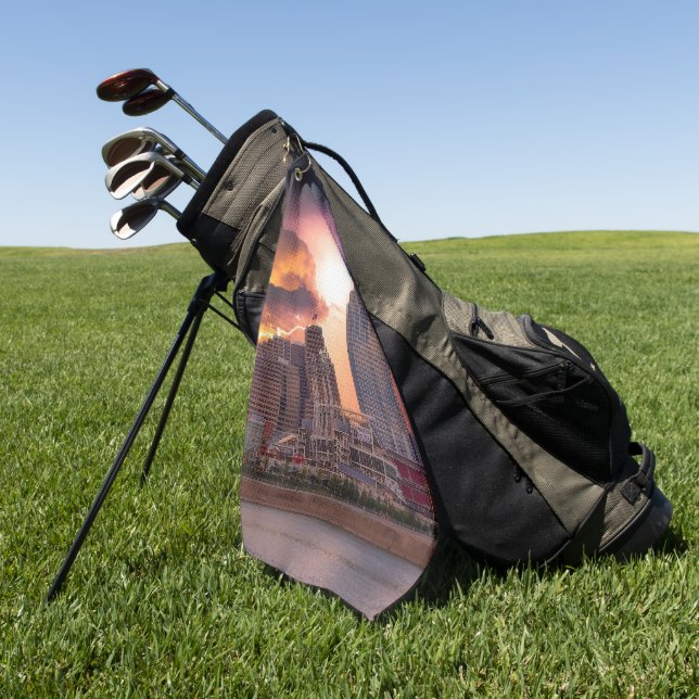 Serviette De Golf Stormy Cincinnati Great American Ball Park (Vert)