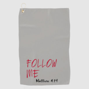 Serviette De Golf Suivez-moi la Bible Verse