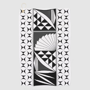 Serviette De Golf Sunrise autochtone du sud-ouest du charbon