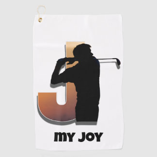 Serviette De Golf Sunset Swing Golf Towel – Letter J Design