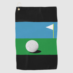 SERVIETTE DE GOLF SUR LES VERTS