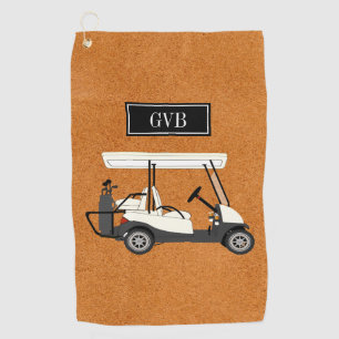 Serviette de golf sur mesure avec initiales