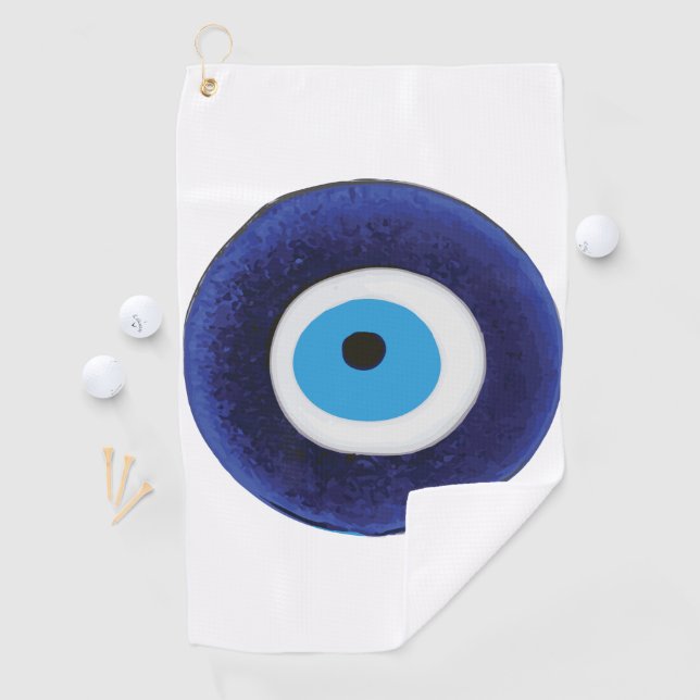Serviette De Golf Symbole mauvais de protection oculaire de Nazar (En situation)