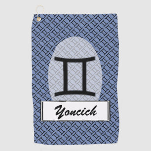 Serviette De Golf Symbole Zodiaque Gemini Standard par Kenneth Yonci