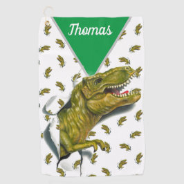 Serviette de golf T-Rex customisée