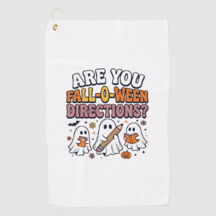 Serviette De Golf T-shirt drôle de professeur de fantôme d'Halloween