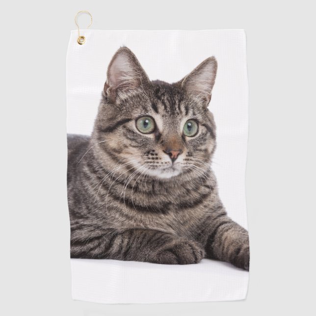 Serviette De Golf Tabby Gris (Devant)