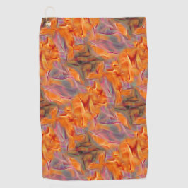 Serviette De Golf tamarin doré Abstrait aux jambes croisées