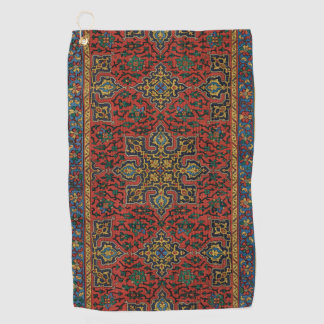 Serviette De Golf Tapisserie de tapis persan rouge bleu classique