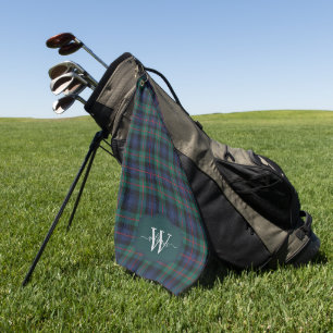 Serviette De Golf Tartan Monogrammé du Clan Écossais Murray d'Atholl