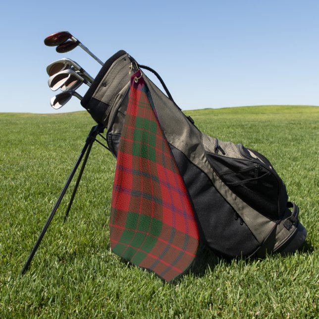 Serviette De Golf Tartan Ross (version moderne) (Vert)