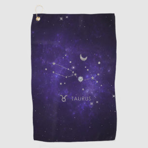 Serviette De Golf Taurus pourpre zodiaque Horoscope d'astrologie c