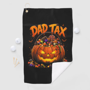 Serviette De Golf Taxe Papa Drôle Halloween Citrouille