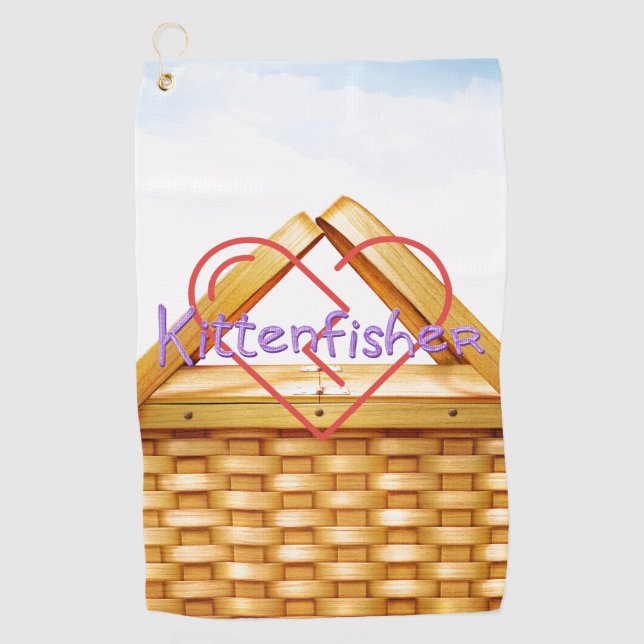 Serviette De Golf TEE Kittenfisher (Devant)