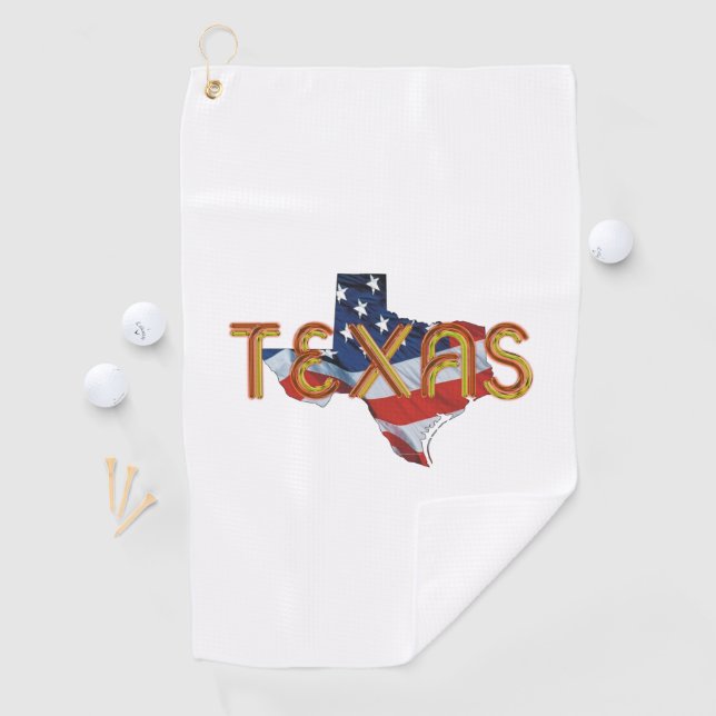 Serviette De Golf TEE Texas (En situation)