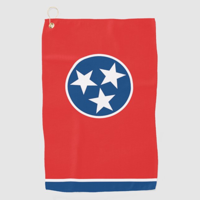 Serviette De Golf Tennessee State Flag Golf Towel (Devant)