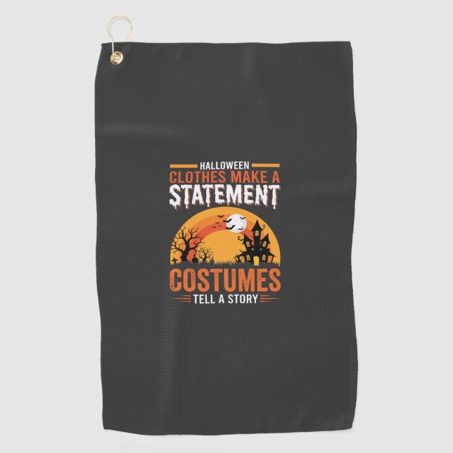 Serviette De Golf Tenues de Halloween Déclaration Conception de Mais (Devant)