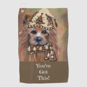 SERVIETTE DE GOLF TERRIER AUSTRALIEN