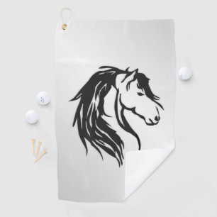 Serviette De Golf Tête de cheval noble