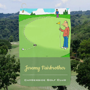 Serviette De Golf The Missy Putt - Drôle Drôle Cartoon de golf