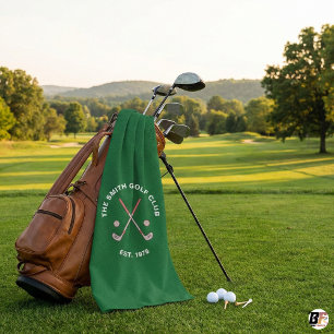 Serviette De Golf The Smith Golf Club - Établ. 1975 Custom Green