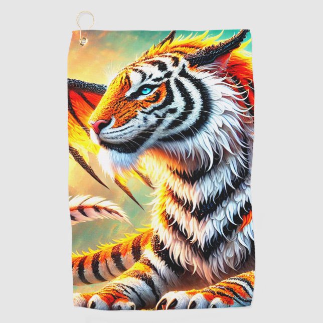 Serviette De Golf Tiger Art (Devant)