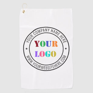 Serviette De Golf Timbre d'entreprise du logo d'entreprise personnal