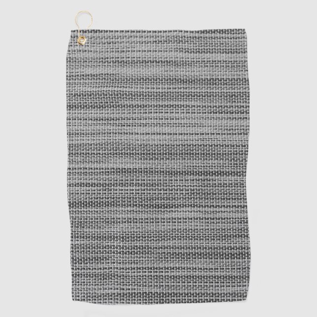 Serviette De Golf Tissu gris Faux Tissu moderne Design Tissu de golf (Devant)