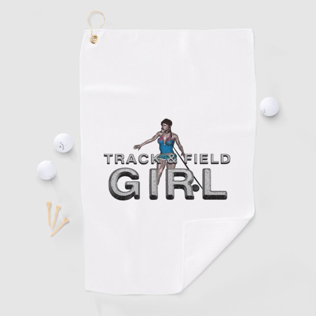 Serviette De Golf TOP Track and Field Girl (En situation)