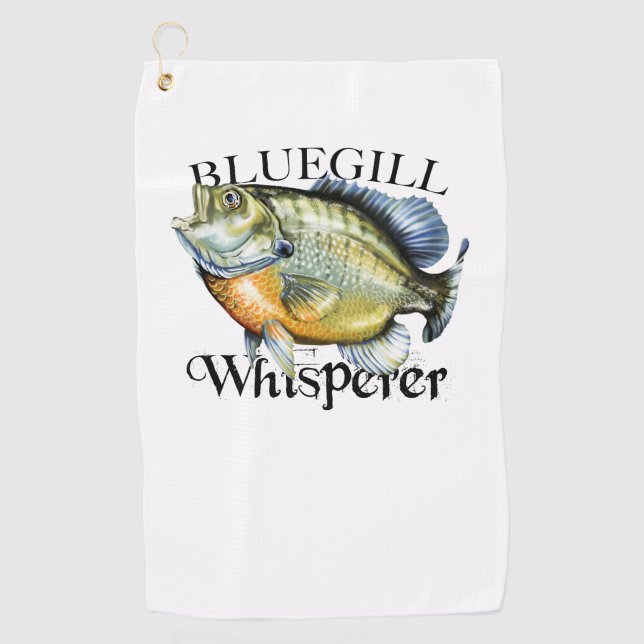 Serviette De Golf Torchon de pêche Whisperer Bluegill (Devant)
