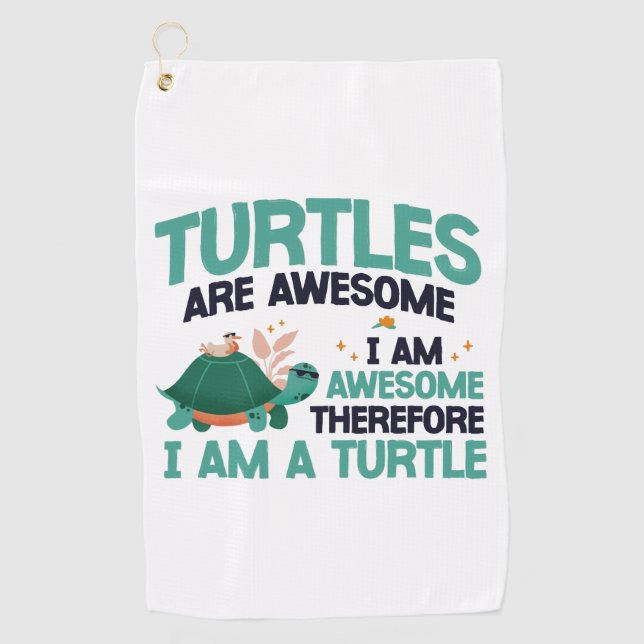 Serviette De Golf Tortues De Mer Sont (Devant)